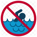 Swimming Waves Beach Icon