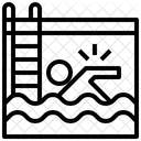 수영 수영장 수영 아이콘