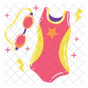 Swimming Swimsuit Goggles Icon