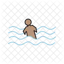 Swimming Accident Man Water Icon