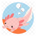 Swimming Axolotl Axolotl Fish Icon