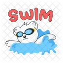 Swimming Bear  Icon