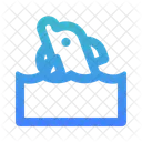 Swim Animal Simple Icon