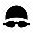 Swimming Cap Goggles Icon