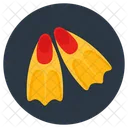 Scuba Equipment Swimming Fins Flippers Icon
