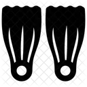 Swimming Flippers Diving Fins Snorkeling Flippers Icon