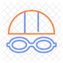 Swimming Goggles Swimming Cap Swimming Gear Icon