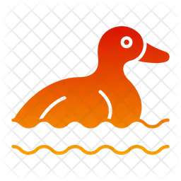 Swimming Goose  Icon