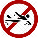 Swimming Is Not Allowed Water Pleasure Icon