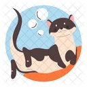 Swimming Otter  Icon