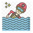 Swimming Player  Icon