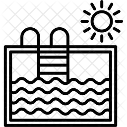 スイミングプール  アイコン