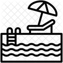 スイミングプール  アイコン