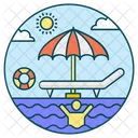 Pool Swimming Pool Deck Chair Icon