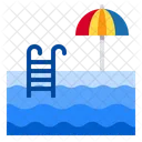 Pool Summer Vacation Icon
