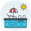 Swimming Pool Water Swimmer Icon