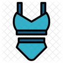 Swimming Suit Two Piece Sexy Symbol
