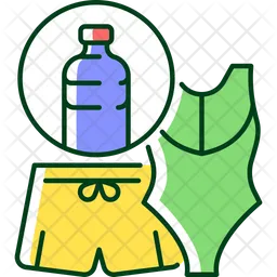 Swimsuit plastic bottles  Icon