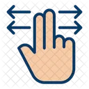 Fingers Gesture Horizontal Icon