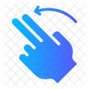 Swipe Left Hand Gesture Icon