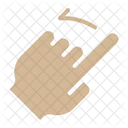 Swipe Left Hand Gesture Icon