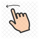 Swipe Left Gesture Icon