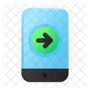 Tablet Arrow Phone Icon