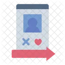 Swipe Right Dating Matching Icon