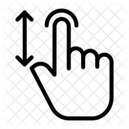 Swipe Vertical  Icon