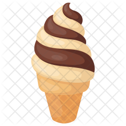 Swirl Ice Cream Cone Icon Of Flat Style Available In Svg Png Eps Ai Icon Fonts