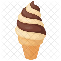 Swirl Ice-cream cone  Icon