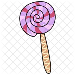 Swirl lollipop candy  Icon