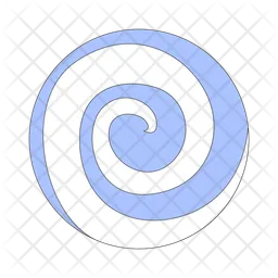 Swirling patterns in round shape  Icon