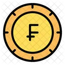 Swiss Franc Currency Money Icon