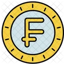 Swiss Franc Currency Money Icon