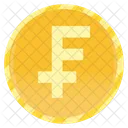 Swiss Franc Coin Swiss Franc Gold Coins Icon