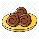 Swiss Roll Chocolate Spiral Roll Icon