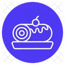 Swiss Roll Dessert Cream Roll Icon