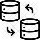 Troca De Banco De Dados Transferencia De Banco De Dados Transferencia De Dados Ícone