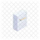 White Cabinet Featuring Icon