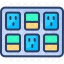 Switchboard Electricity Control Circuit Icon