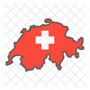 Switzerland Swiss Geography Icon
