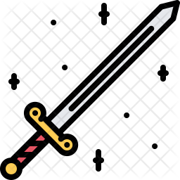 Sword Icon Of Colored Outline Style Available In Svg Png Eps Ai Icon Fonts
