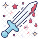 Sword Killer Knife Blood Dripping Sword Icon