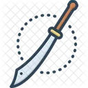 Sword Broadsword Skewer Glaive Backsword Dagger Weapon Blade Metal Warrior Icon