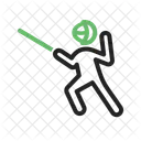 Sword Fighting Fence Icon
