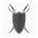 Shield Sword And Shield Weapon Icon