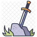 Sword Stone Ancient Icon