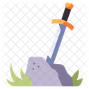 Sword Stone Ancient Icon