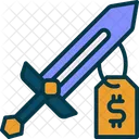 Sword Sale Sword Sale Tag Sword Offer Icon